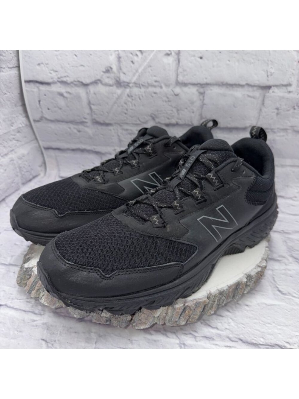 New Balance 510 V5 Mens Size 15 D Black Athletic Slip-Resistant Shoes Sneakers